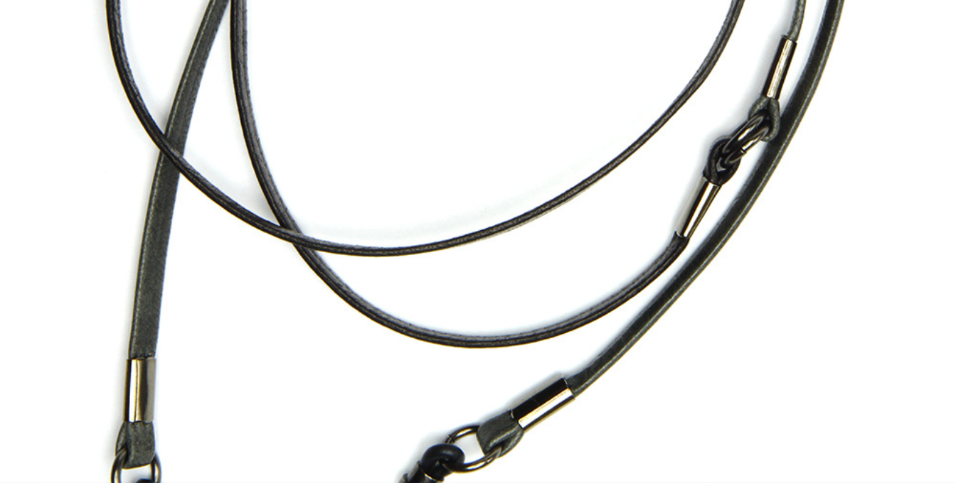 Diffuser Tokyo | Two Tone Sophisticated Glass Cord | Black & Dark Grey