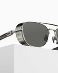 Matsuda M3115 | Antique Silver - Smokey Olive sunglasses