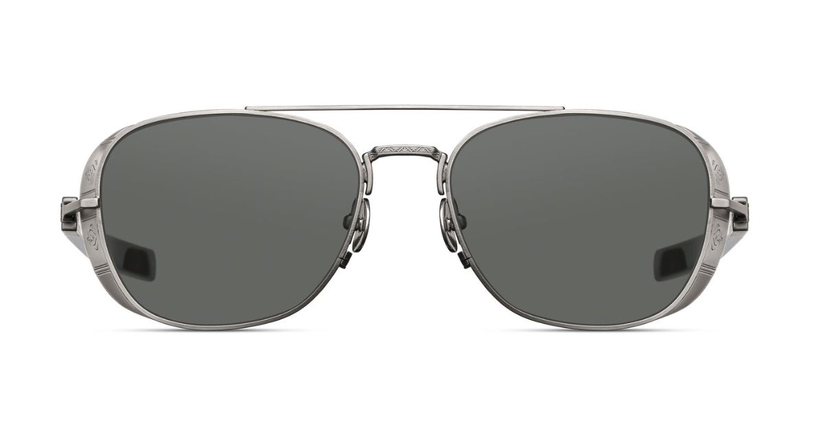 Matsuda M3115 | Antique Silver - Smokey Olive sunglasses