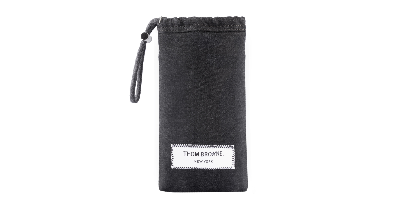 Thom Browne Soft Pouch | Dark Grey