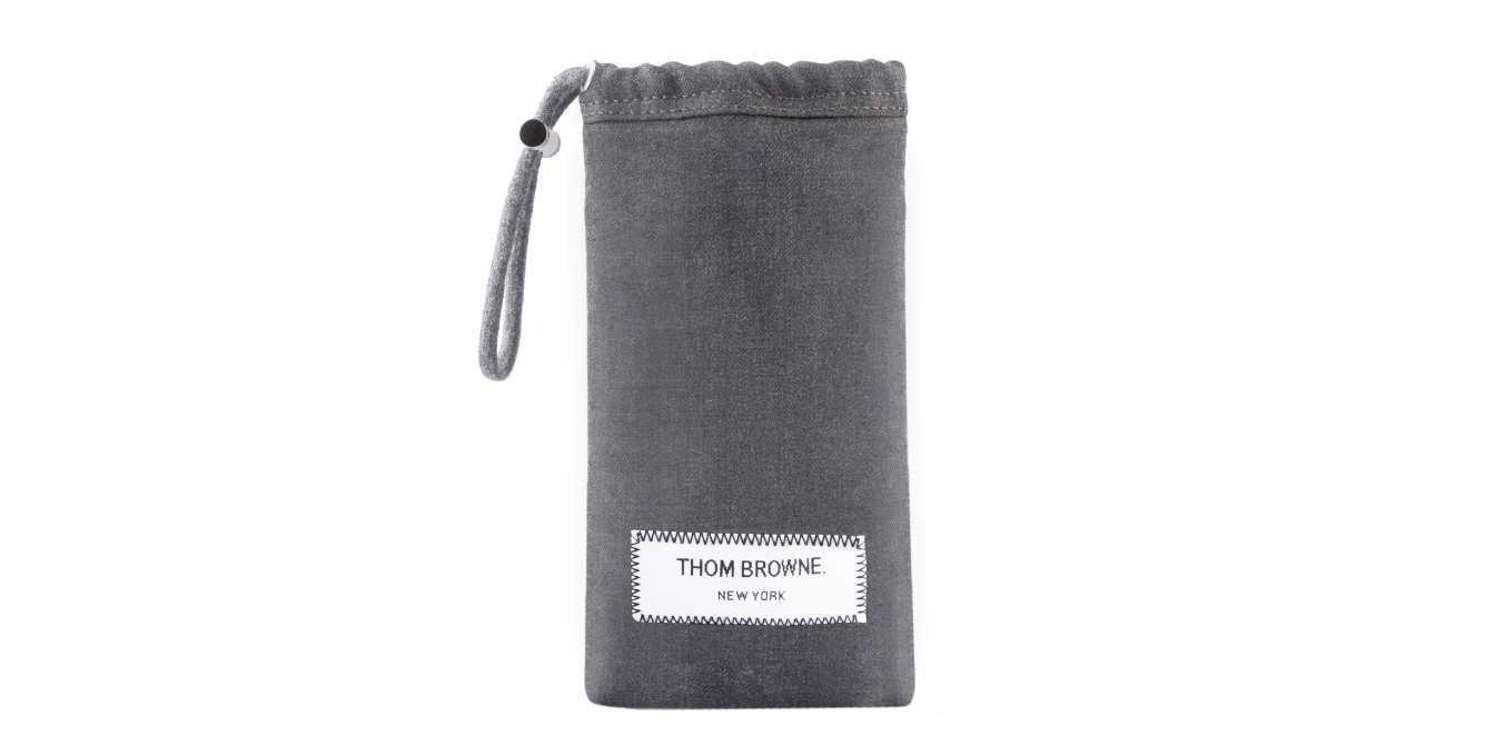 Thom Browne Soft Pouch | Med Grey